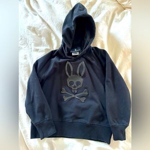 Kids XS Black psycho bunny hoodie